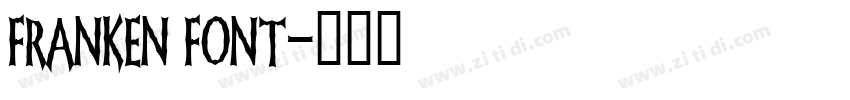 franken font字体转换